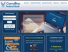 Tablet Screenshot of carrolltonfederal.com
